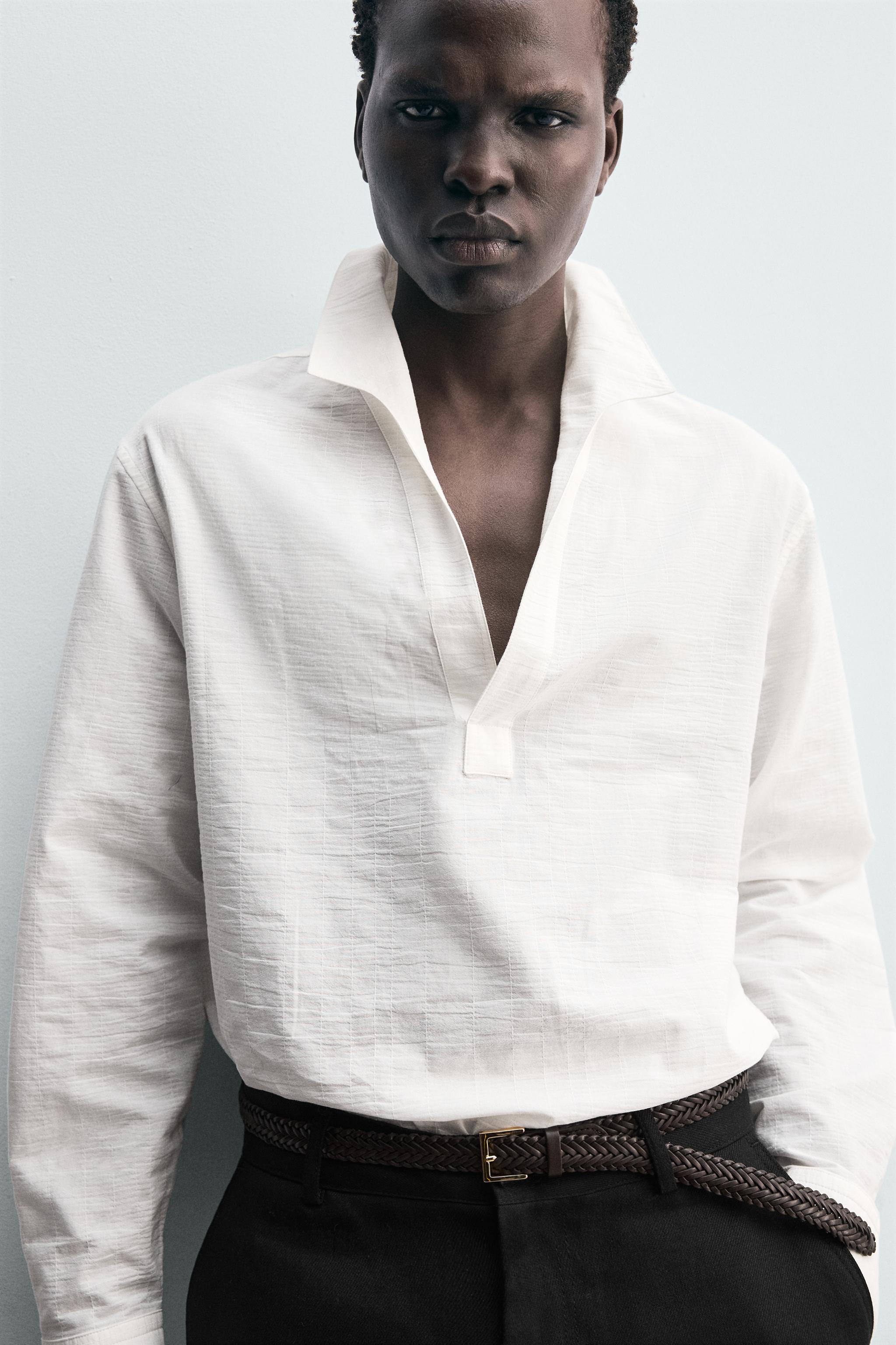 TEXTURED POLO SHIRT